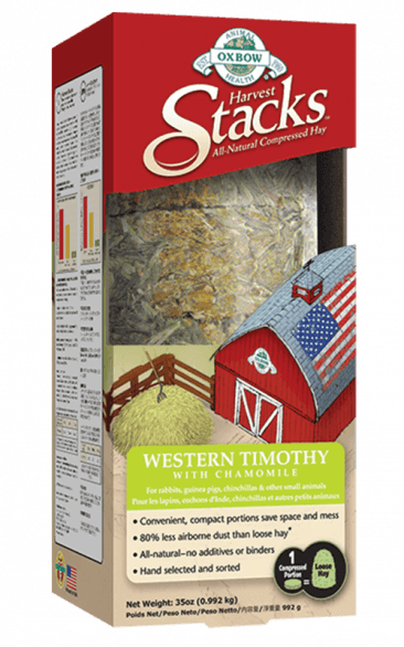 OXBOW HARVEST STACKS - WESTERN TIMOTHY WITH CHAMOMILE 35OZ