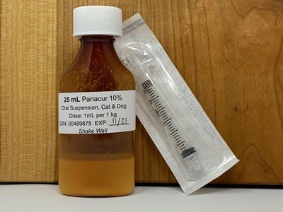 Panacur 10% De-Worming Medicine - 25ml