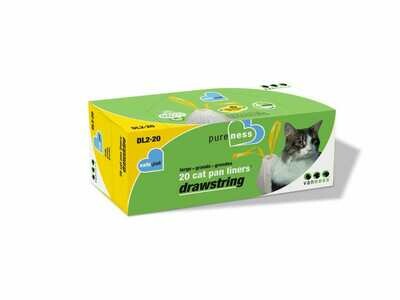 VanNess 20 Pack Large Cat Pan Liners with Drawstring