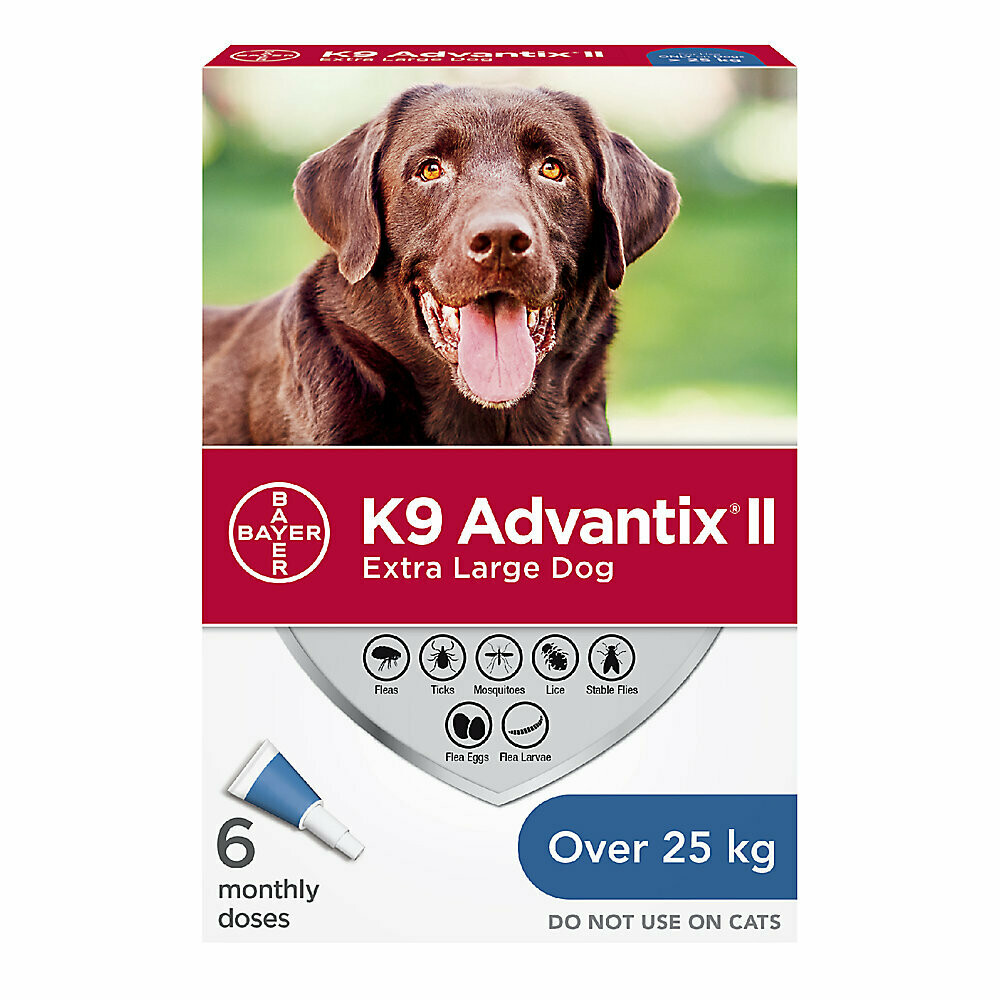 K9 ADVANTIX II FOR DOGS OVER 25KG - 6 DOSE