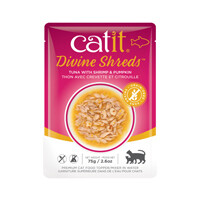 Catit Divine Shreds Pouch - Tuna with Shrimp & Pumpkin 2.6oz