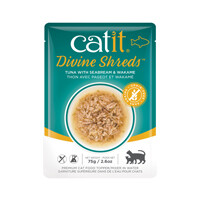 Catit Divine Shreds Pouch - Tuna with Seabream & Wakame 2.6oz