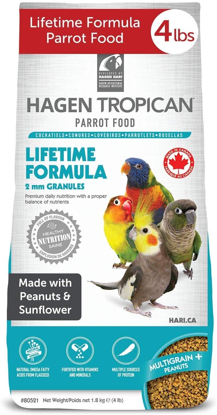 Tropican Lifetime Small Hookbill 1.8kg/4lb