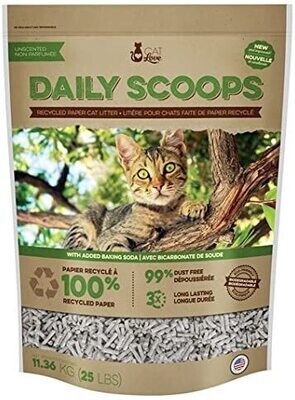CAT LOVE DAILY SCOOPS PAPER LITTER 25 LB