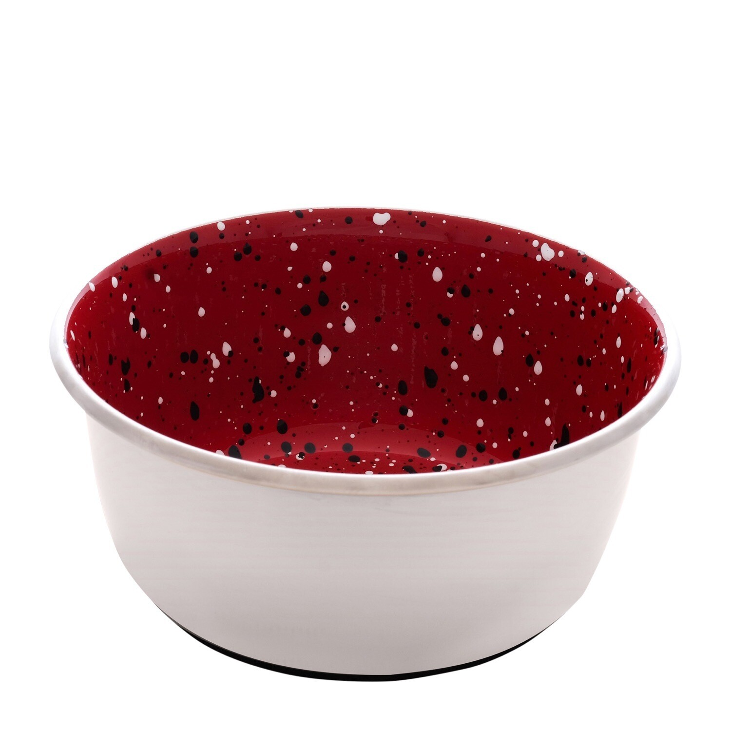 DOGIT STAINLESS DOG BOWL WITH RED SPECKLE 950ml