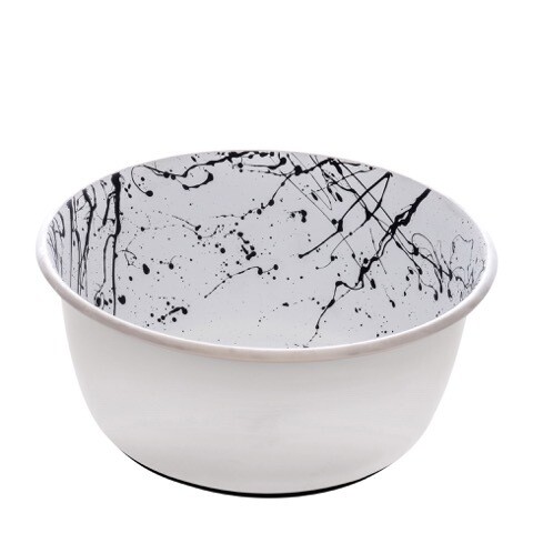 DOGIT STAINLESS DOG BOWL WITH WHITE SPECKLE 950ml