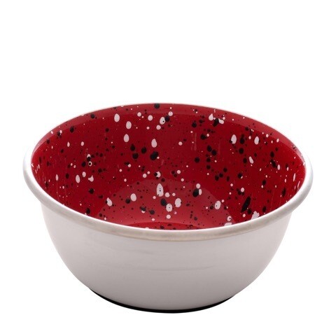 DOGIT STAINLESS DOG BOWL WITH RED SPECKLE 500 ml