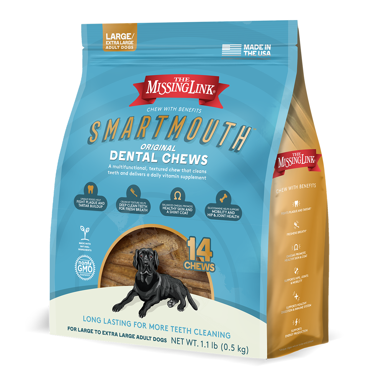 SMARTMOUTH DENTAL CHEWS - LARGE/XL 14ct