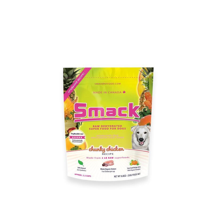 SMACK RAW DEHYDRATED - CHUNKY CHICKEN 250g