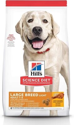 HILL'S SCIENCE DIET LARGE BREED ADULT LIGHT 30LB