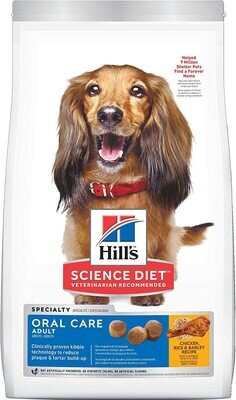 HILL'S SCIENCE DIET ADULT ORAL CARE 15LB