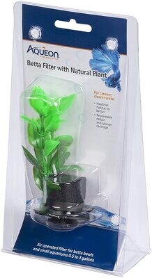 Betta Filter with Natural Plant