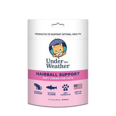 Under the Weather Hairball Support Soft Chews for Cats 90g