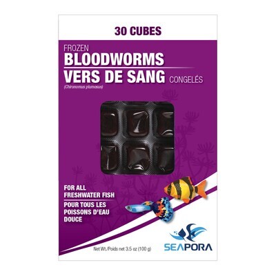 Seapora FR Bloodworms 30 Cubes - 100g