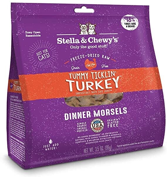 STELLA & CHEWY'S FREEZE DRIED FOR CATS TURKEY 3.5OZ