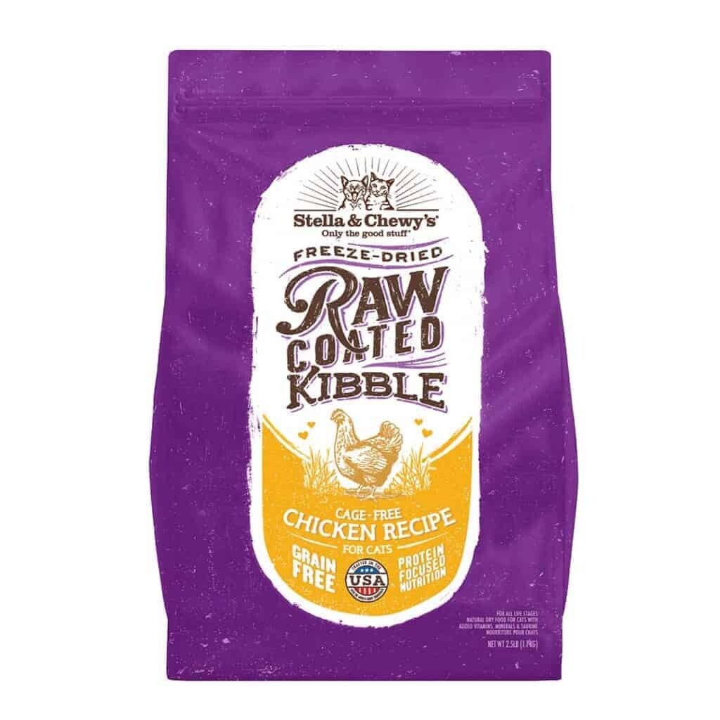 STELLA & CHEWY'S RAW COATED KIBBLE FOR CATS CHICKEN 2.5LB