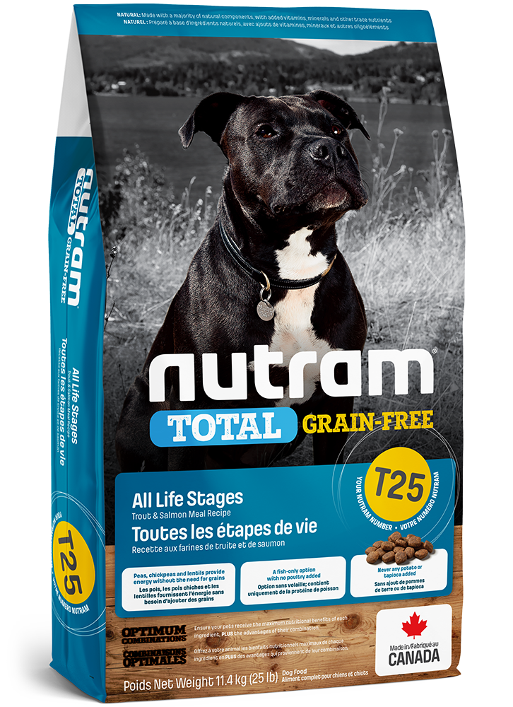 Nutram T25 Adult Trout & Salmon Dog 11.4kg