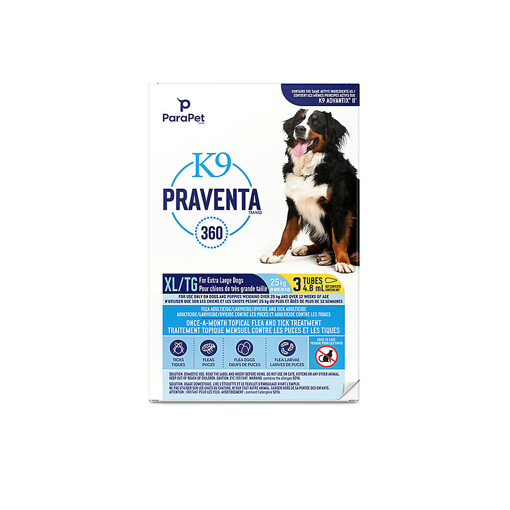 K9 PRAVENTA 360 OVER 25 KG 3 DOSES