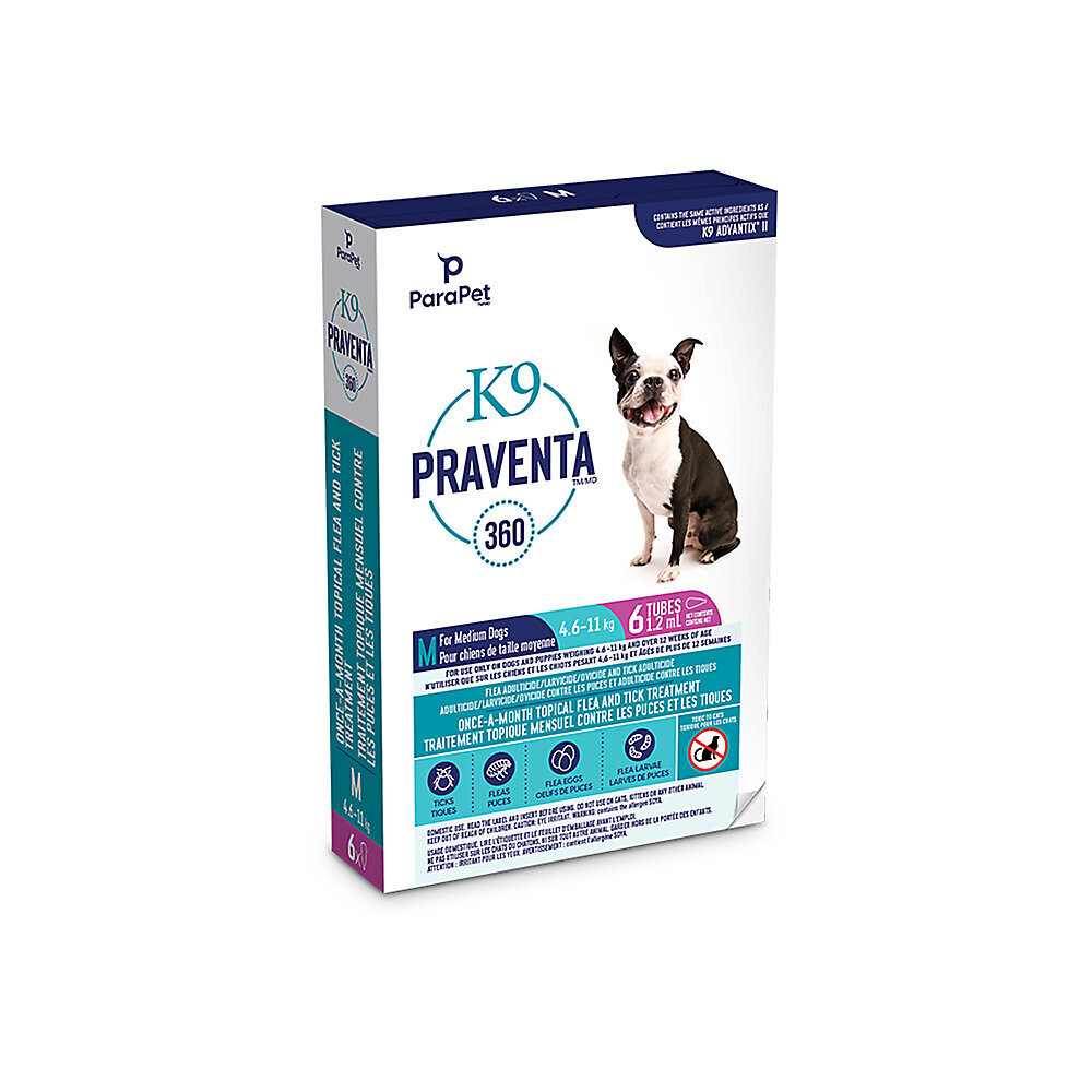 K9 PRAVENTA 360 4.6 - 11 KG 6 DOSES