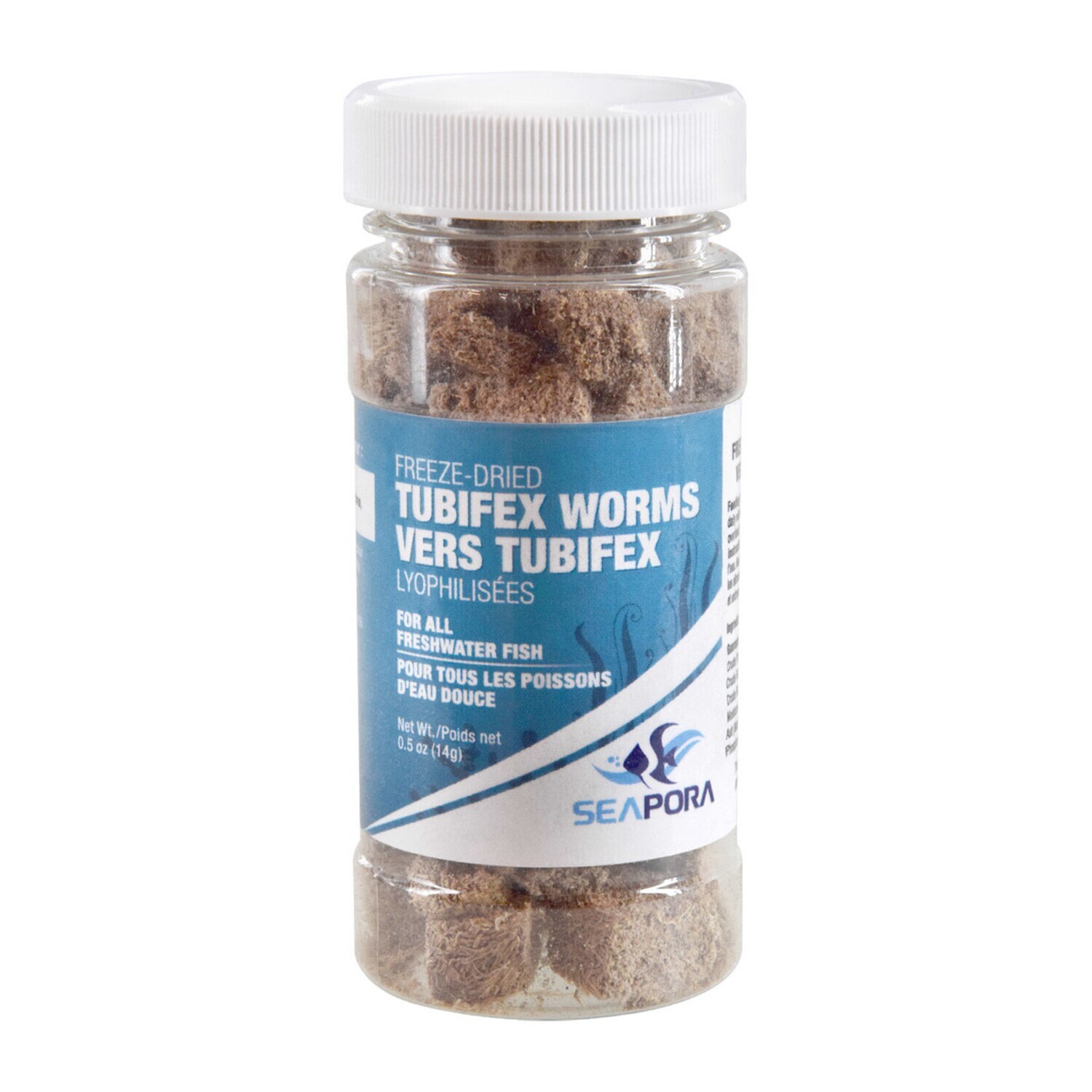 Seapora Freeze Dried Tubifex Worms 14g