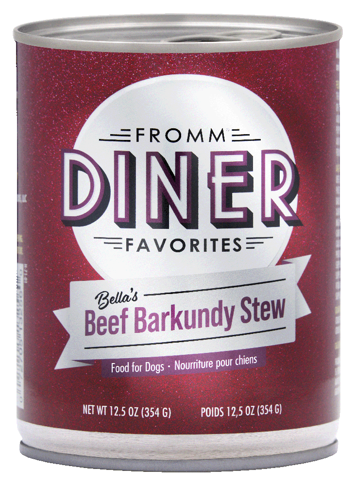 FROMM DINER CANS - BELLA'S BEEF BARKUNDY STEW 12.5 OZ
