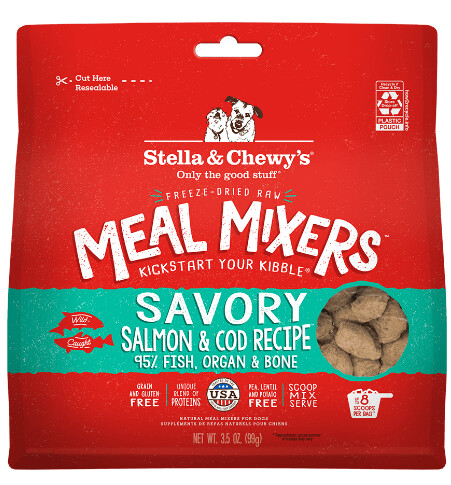 STELLA & CHEWY'S MEAL MIXERS SALMON & COD 18 OZ
