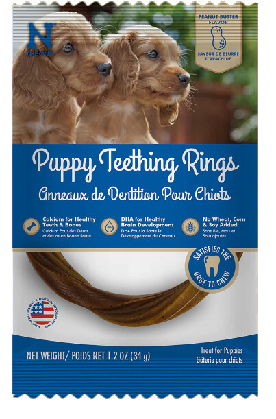 N-Bone Puppy Teething Ring Peanut