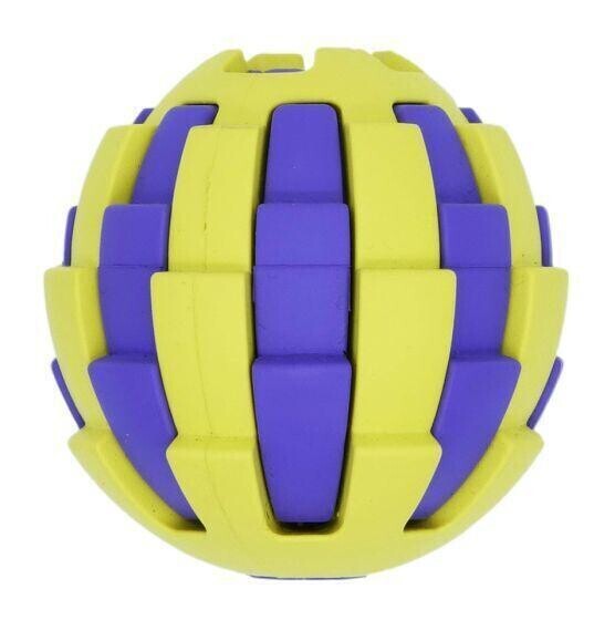 Budz Rubber Astro Ball with Treat Hole Yellow 3"