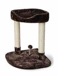 BUD'Z CLASSIC 2 LEVEL CAT TREE WITH PERCH BROWN