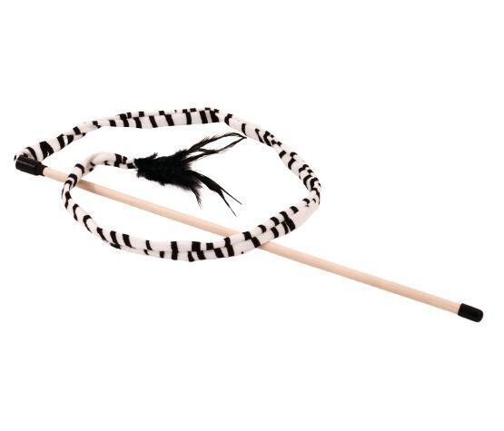 BUD'Z CAT TOY - SWING STICK ZEBRA 49"