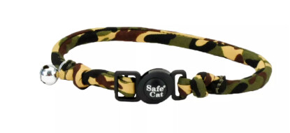 Coastal Comfort Round Fashion Cat Collar - Camo