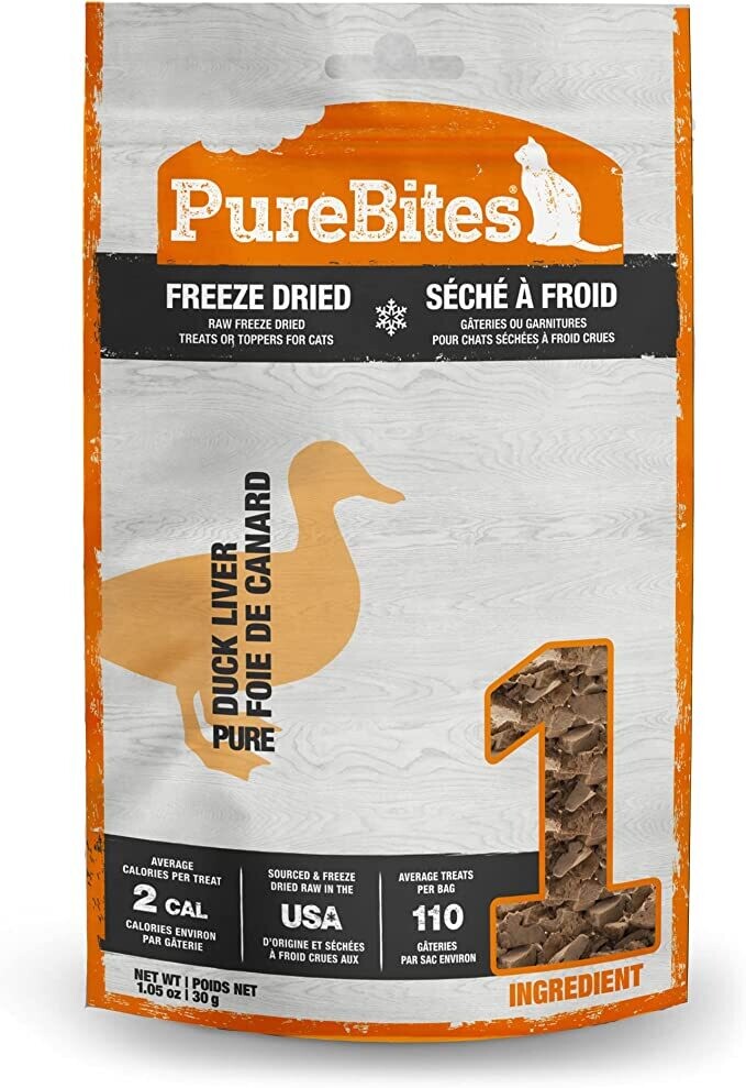PUREBITES FOR CATS - DUCK LIVER 30g