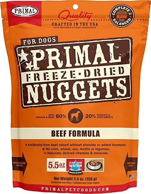 PRIMAL FREEZE-DRIED NUGGETS - BEEF 5.5OZ
