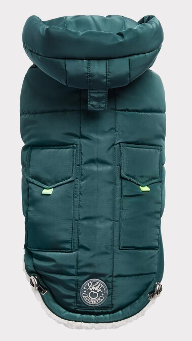 GF PET SUPER PUFF PARKA - TEAL S