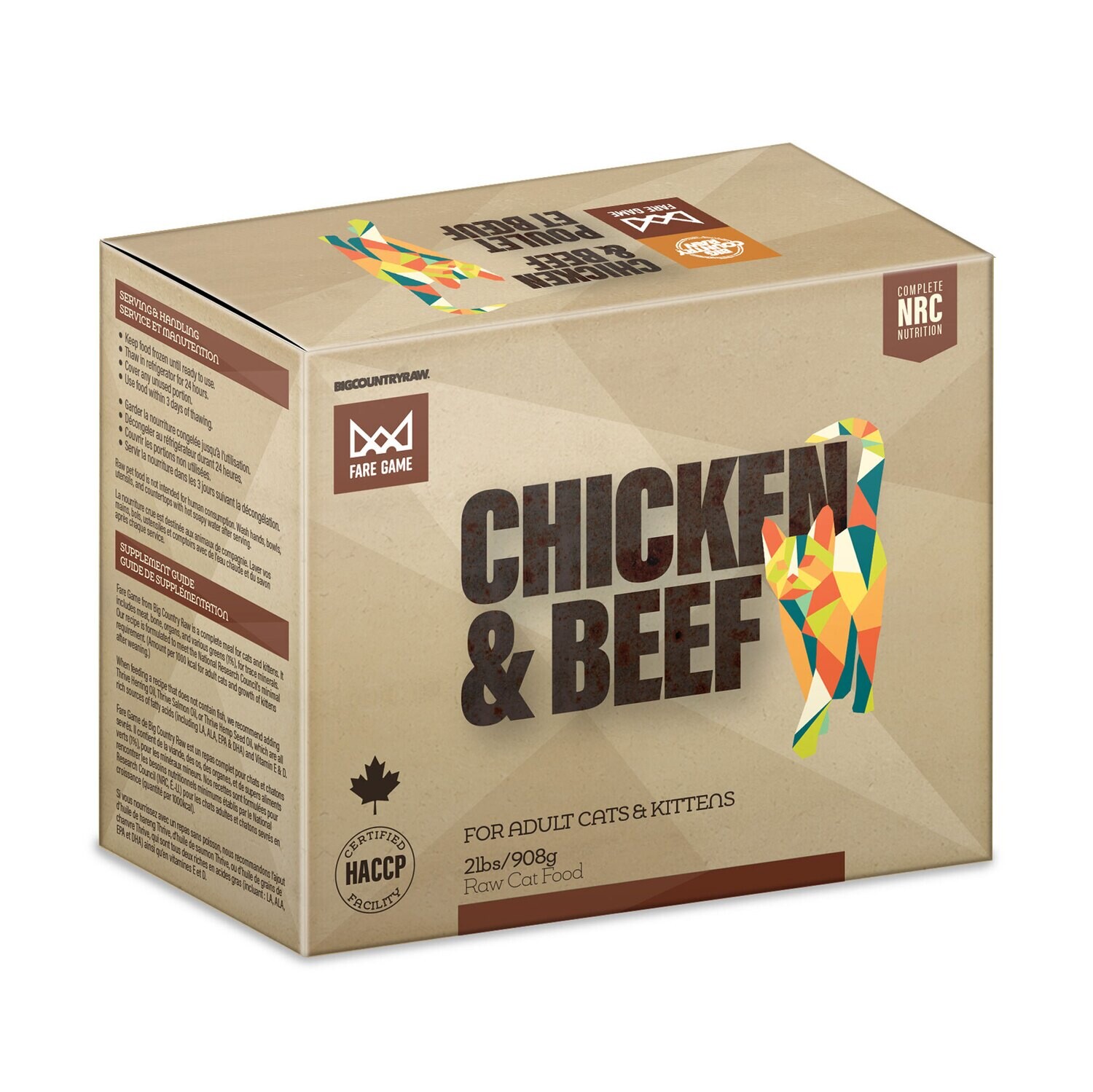 BCR FARE GAME CHICKEN & BEEF 2LB