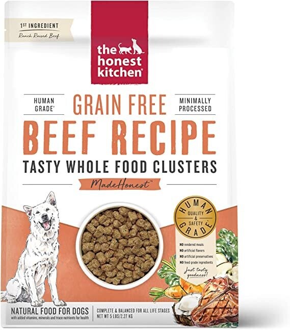 THE HONEST KITCHEN WHOLE FOOD CLUSTERS - BEEF 1 LB