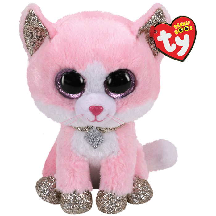 FIONA - Ty Beanie Boos - Cat Pink