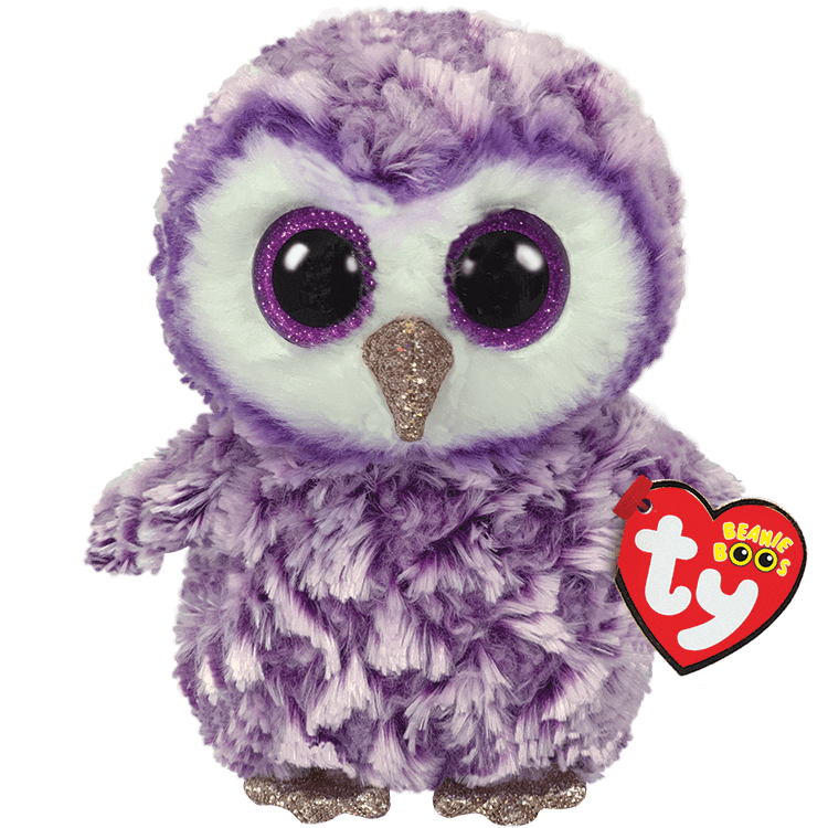 MOONLIGHT - Ty Beanie Boos - Owl Purple