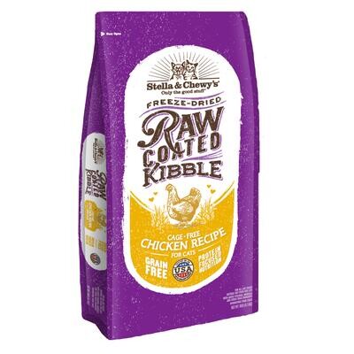 STELLA & CHEWY'S RAW COATED KIBBLE FOR CATS CHICKEN 10 LB