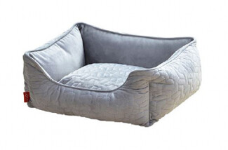 PETPALS MODERN GREY BED WITH QUILTING