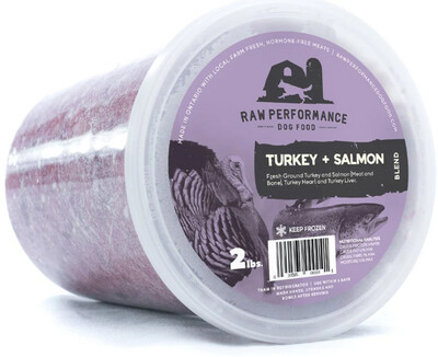 Raw Performance Turkey and Salmon 2lbs