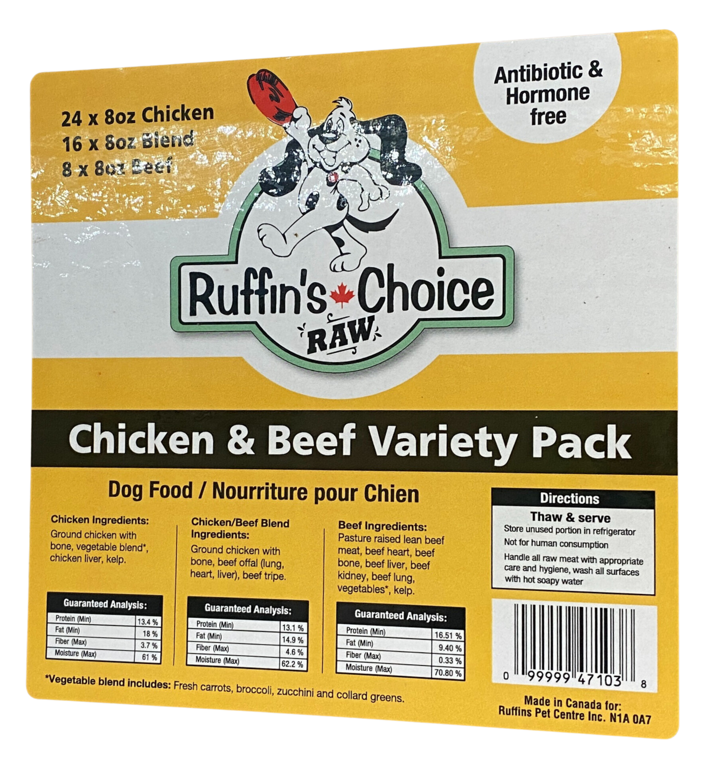 Ruffin's Raw Chicken Variety 24lb