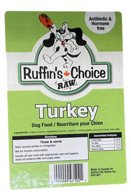 Ruffin's Raw Turkey 24lb