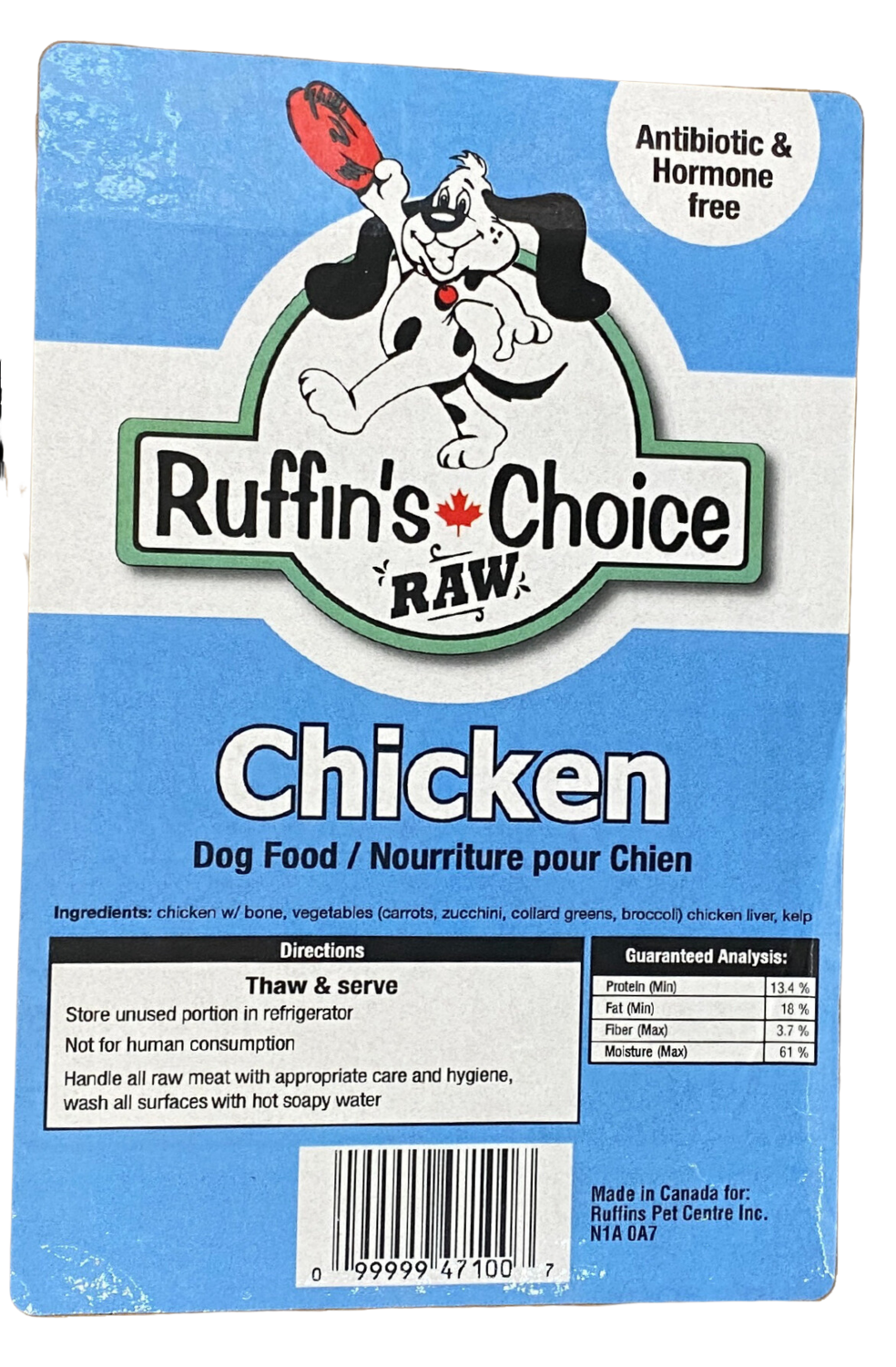 Ruffin's Raw Choice Chicken 24lb