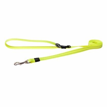 ROGZ CLASSIC LEAD LARGE DAYGLO YELLOW REFLECTIVE