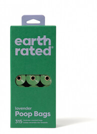 EARTH RATED POOP BAGS - 21 REFILL ROLLS (LAVENDER)
