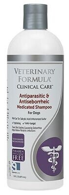 VETERINARY FORMULA ANTIPARASITIC &amp; ANTISEBORRHEIC SHAMPOO 473ml