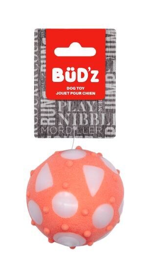 BUD'Z RUBBER BALL - LARGE CORAL