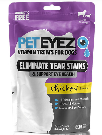 PETEYEZ TEAR STAIN TREAT FOR DOGS CHICKEN 1 OZ