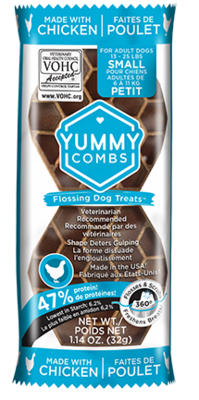 YUMMY COMBS FLOSSING DOG TREAT - SMALL